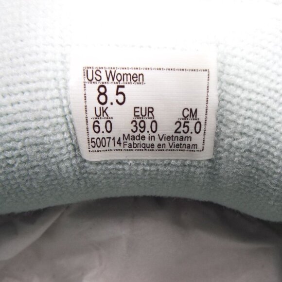 Vans Off The Wall Mint Green Checkerboard Skater Lace Up Sneakers Size 8.5 - Picture 9 of 14